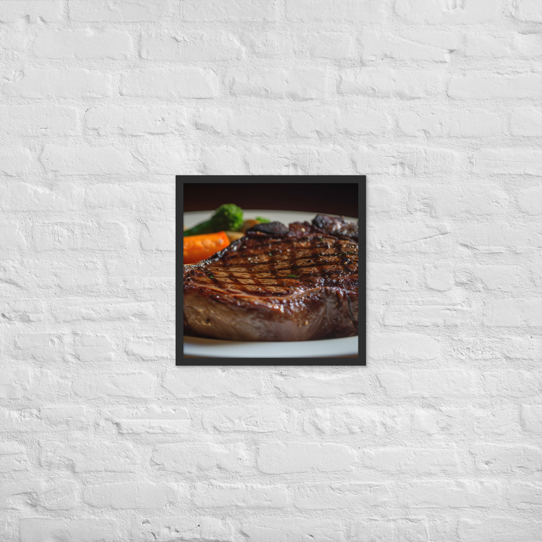 Grilled Ribeye Framed poster 🤤 from Yumify.AI