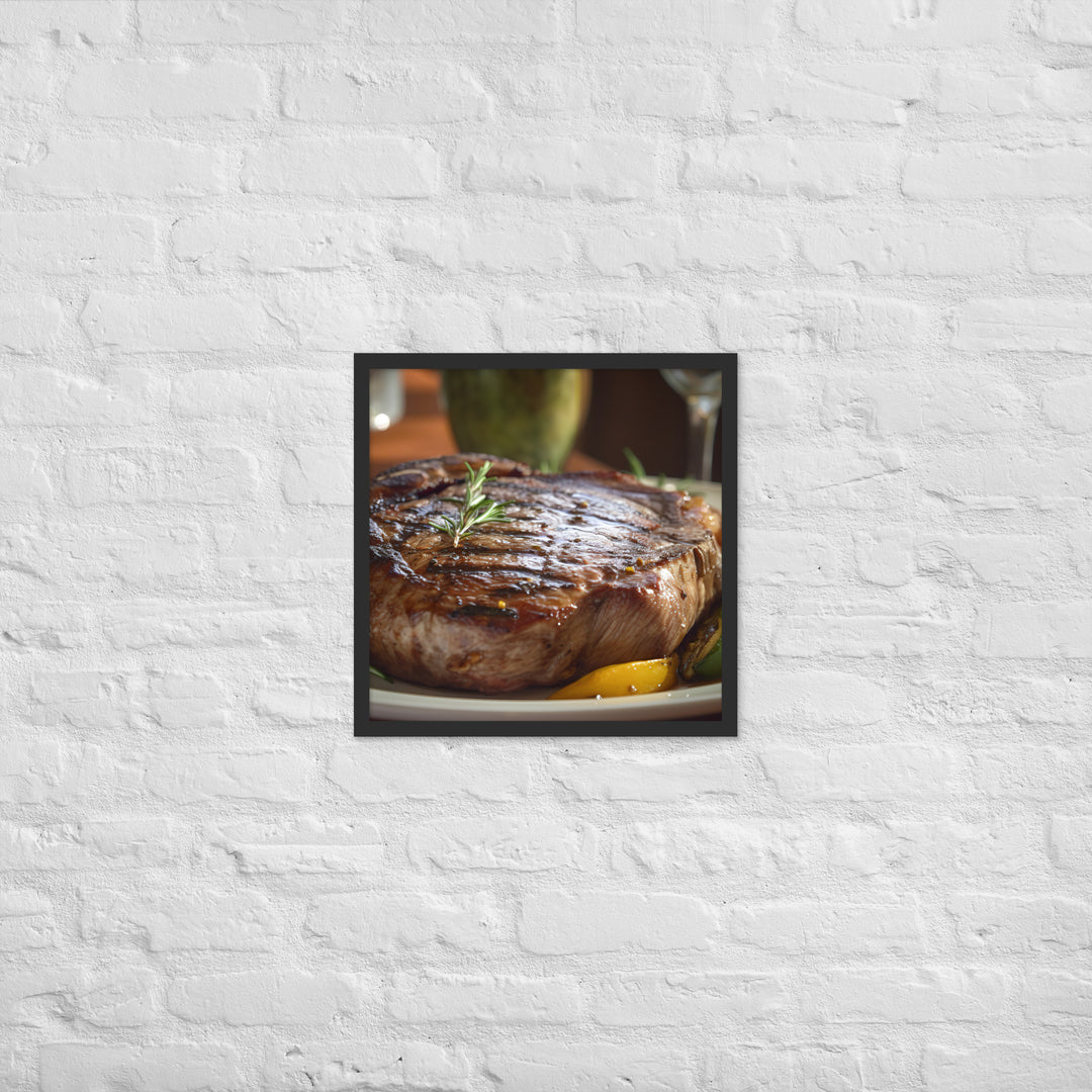 Grilled Ribeye Framed poster 🤤 from Yumify.AI