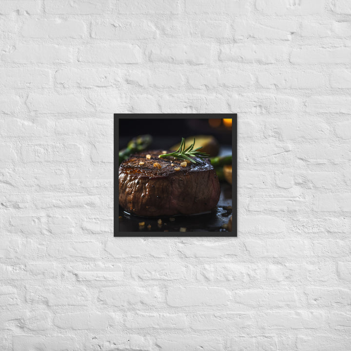 Grilled Filet Mignon Framed poster 🤤 from Yumify.AI