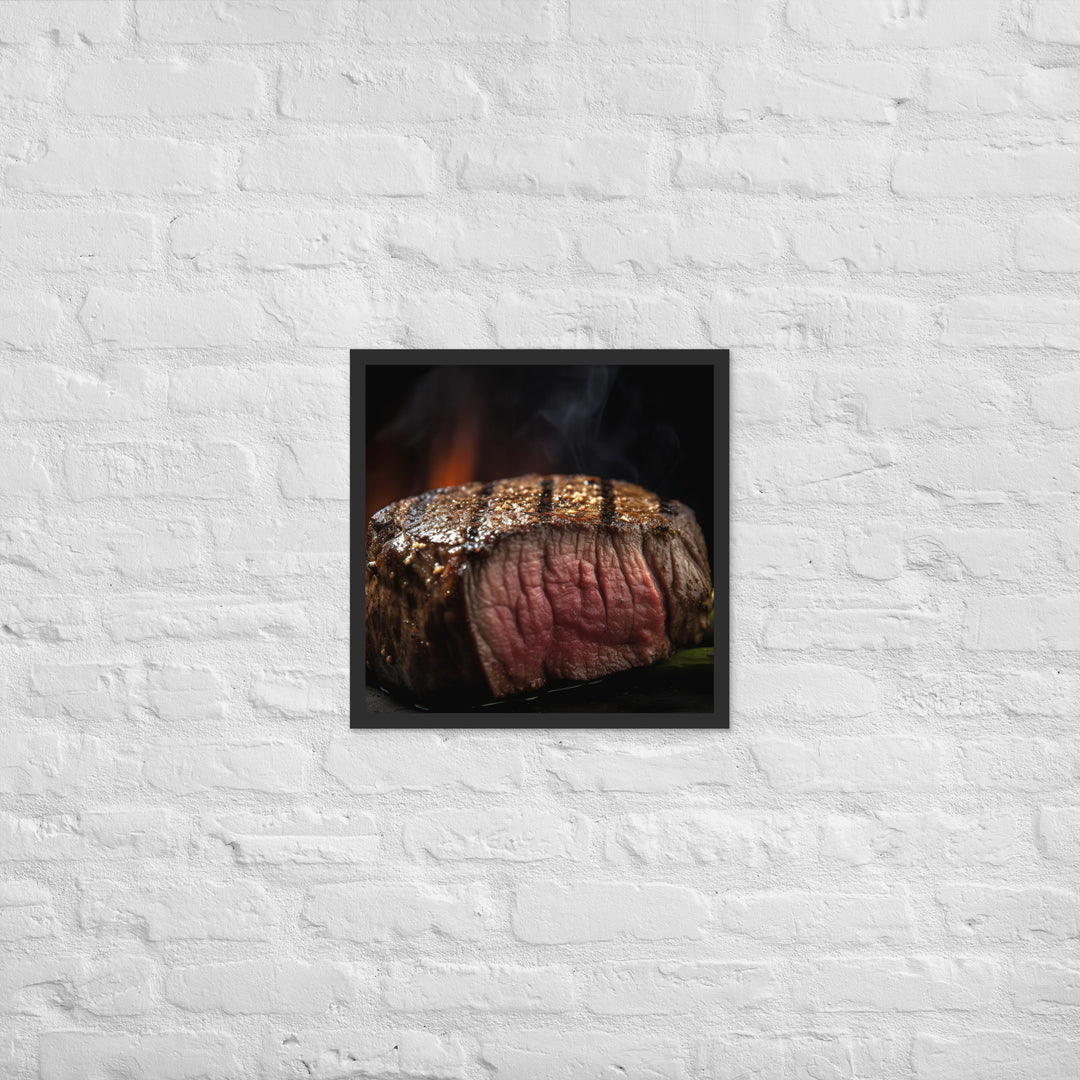 Grilled Filet Mignon Framed poster 🤤 from Yumify.AI