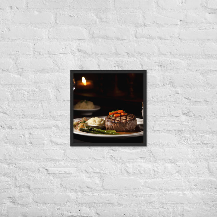 Filet Mignon Dinner Framed poster 🤤 from Yumify.AI