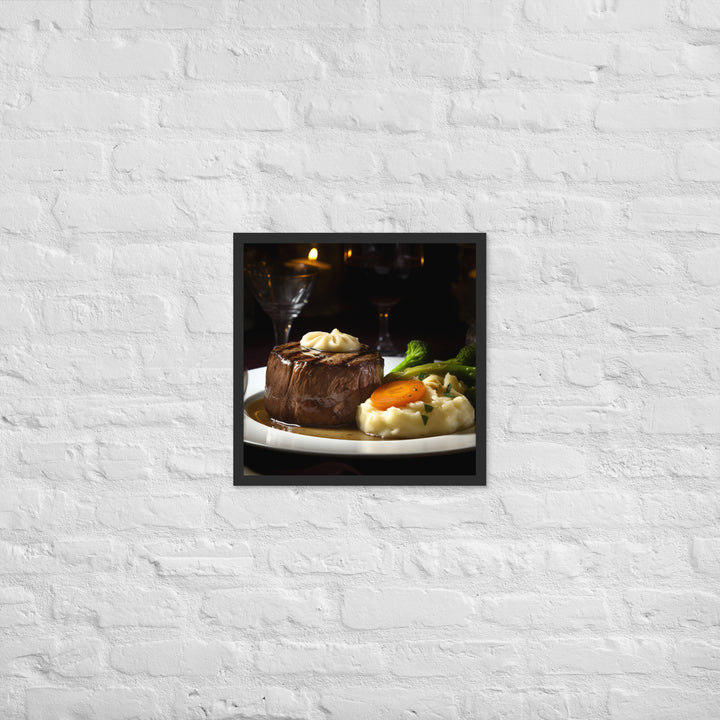 Filet Mignon Dinner Framed poster 🤤 from Yumify.AI