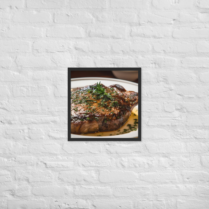 Butter Basted Ribeye Framed poster 🤤 from Yumify.AI