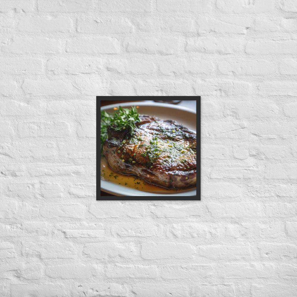 Butter Basted Ribeye Framed poster 🤤 from Yumify.AI