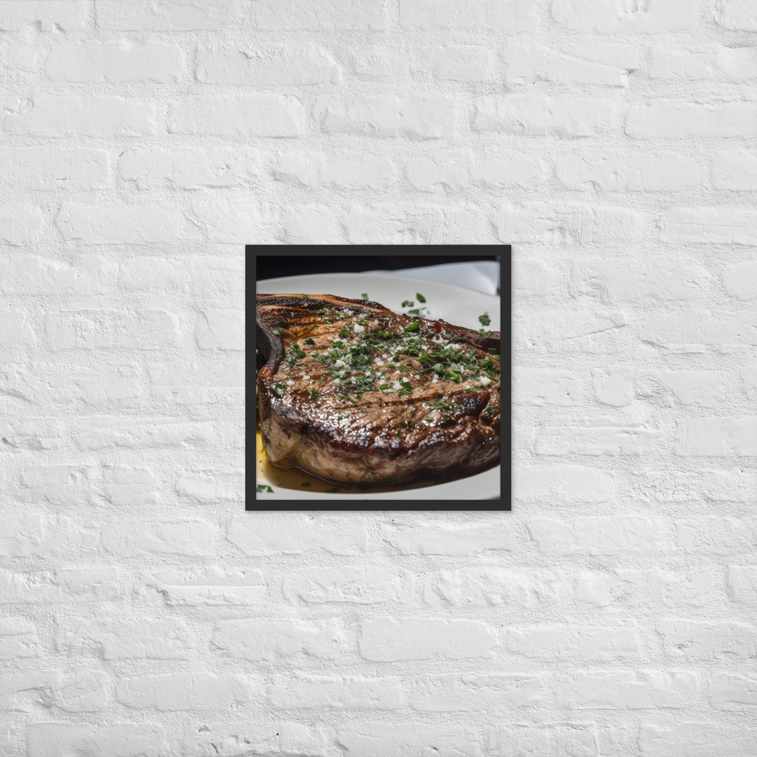 Butter Basted Ribeye Framed poster 🤤 from Yumify.AI