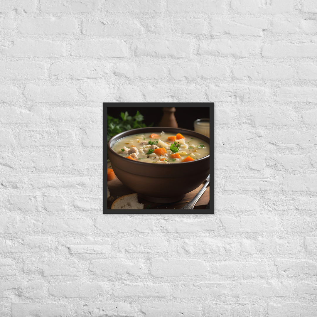 Eastern Oyster Chowder Framed poster 🤤 from Yumify.AI