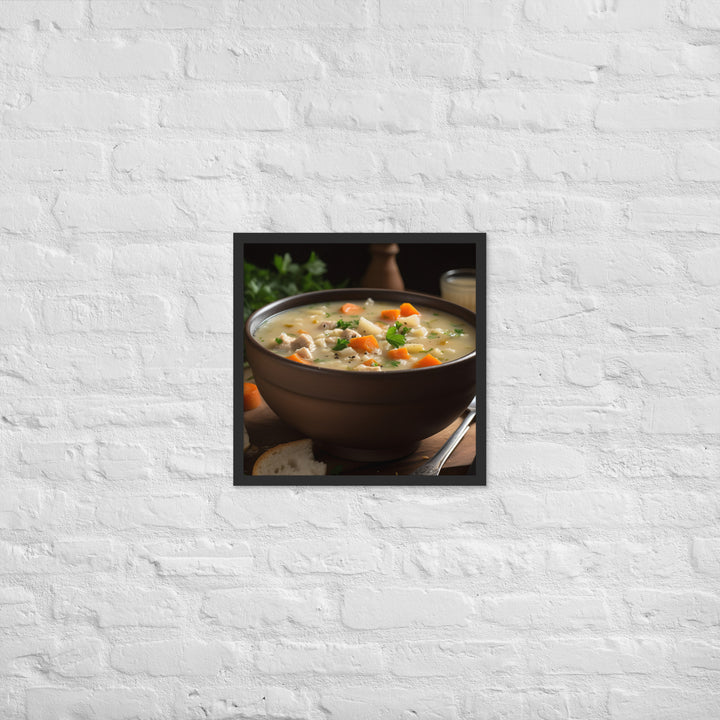 Eastern Oyster Chowder Framed poster 🤤 from Yumify.AI