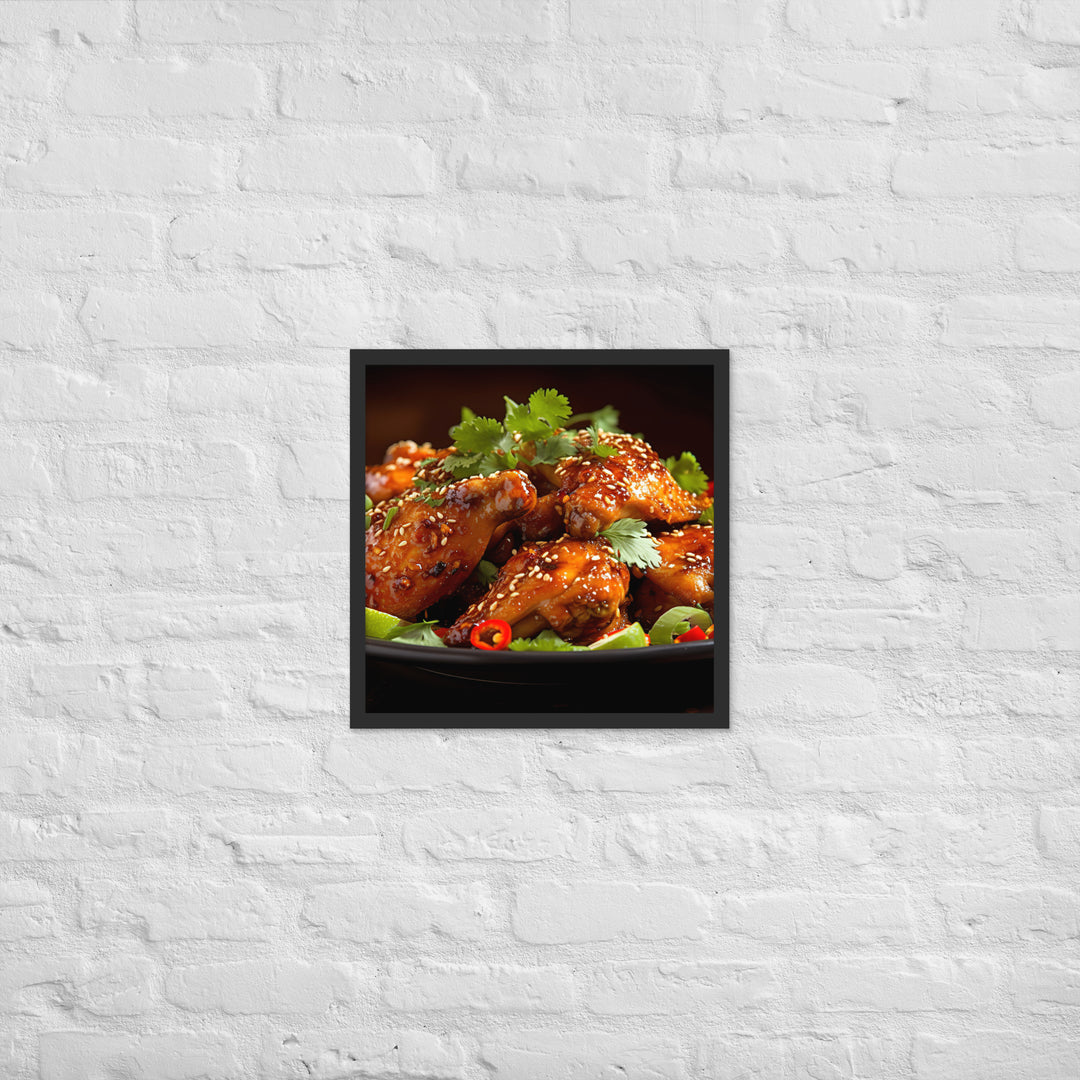 Thai Chili Wings Framed poster 🤤 from Yumify.AI