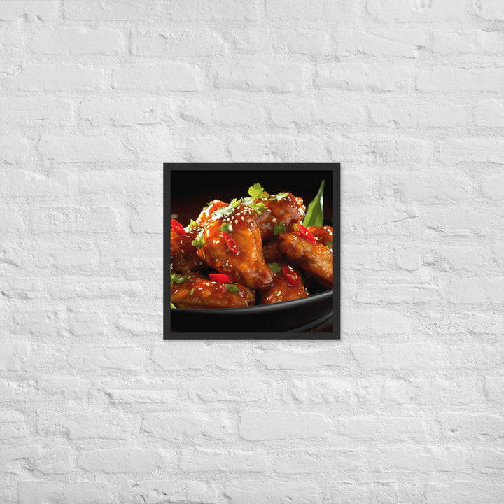 Thai Chili Wings Framed poster 🤤 from Yumify.AI