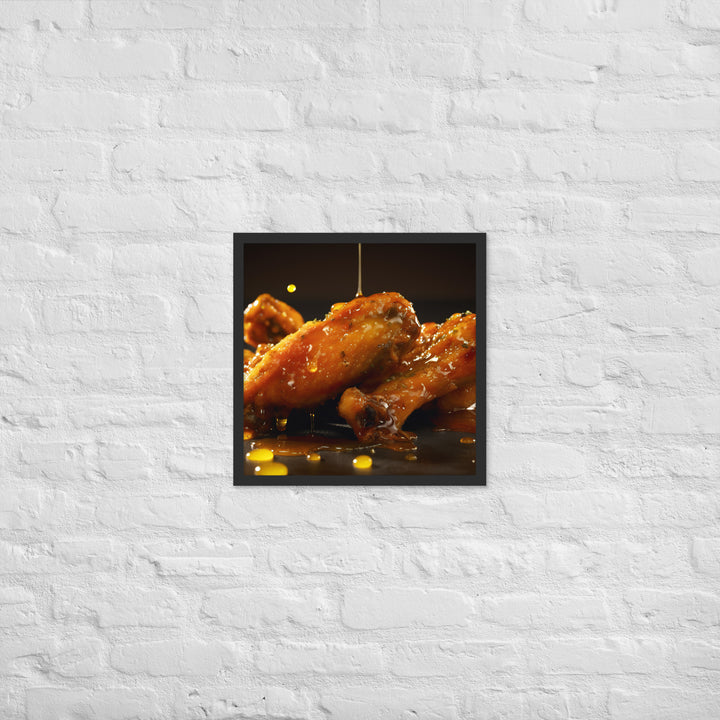 Honey Mustard Wings Framed poster 🤤 from Yumify.AI