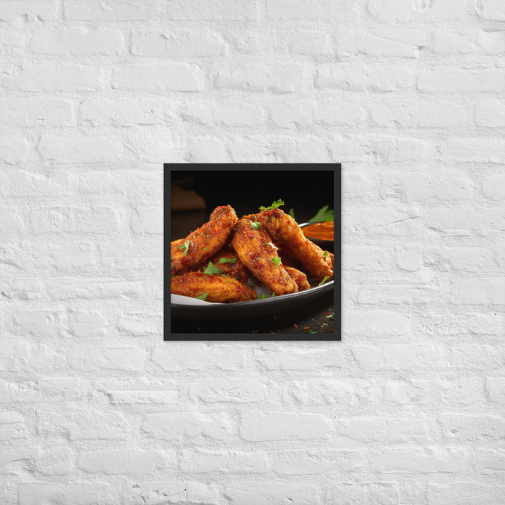 Cajun Wings Framed poster 🤤 from Yumify.AI