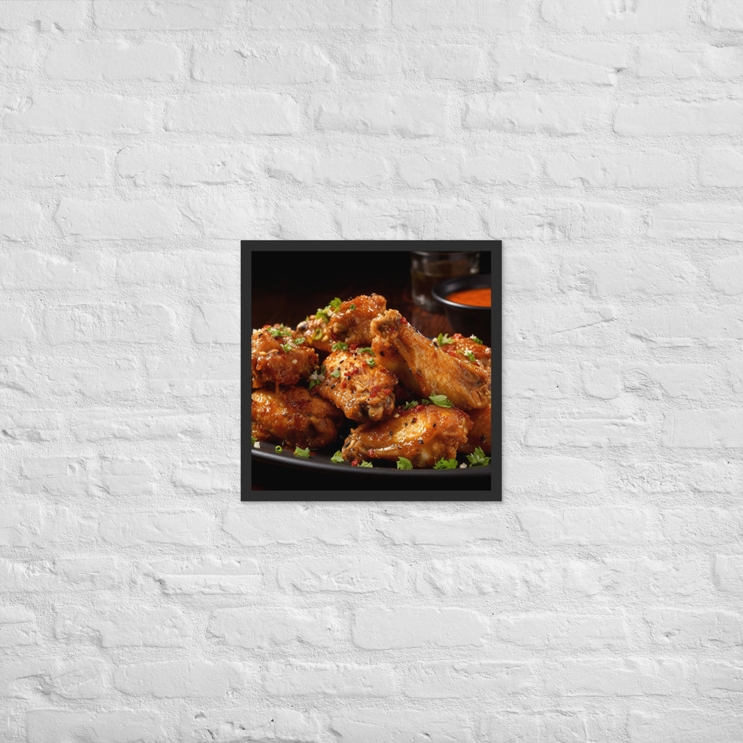 Cajun Wings Framed poster 🤤 from Yumify.AI