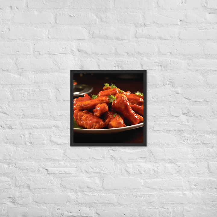 Buffalo Wings Framed poster 🤤 from Yumify.AI