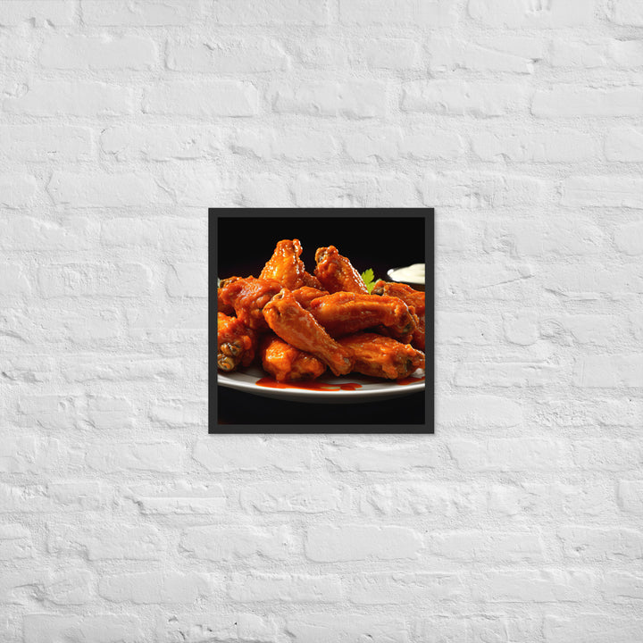 Buffalo Wings Framed poster 🤤 from Yumify.AI