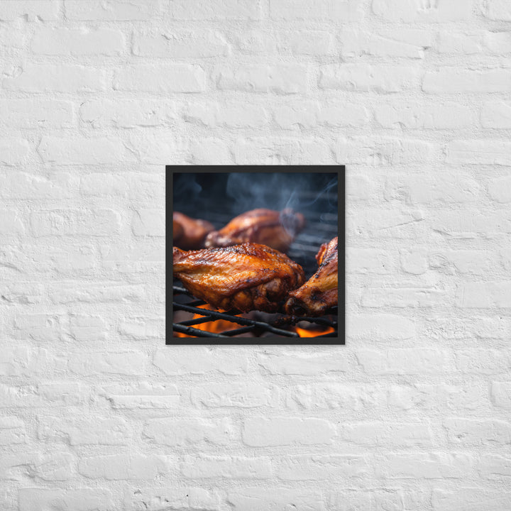 BBQ Wings Framed poster 🤤 from Yumify.AI