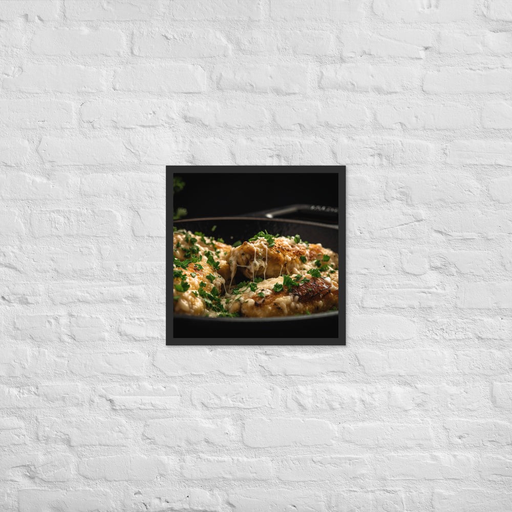 Garlic Parmesan Wings Framed poster 🤤 from Yumify.AI