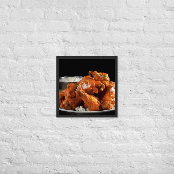 Buffalo Wings Framed poster 🤤 from Yumify.AI