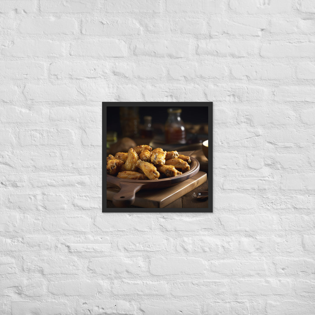 Honey Mustard Wings Framed poster 🤤 from Yumify.AI