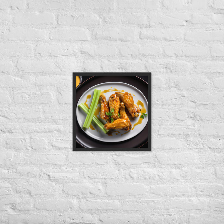 Honey Mustard Wings Framed poster 🤤 from Yumify.AI