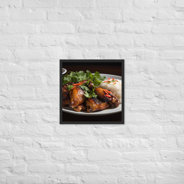 Teriyaki Wings Framed poster 🤤 from Yumify.AI