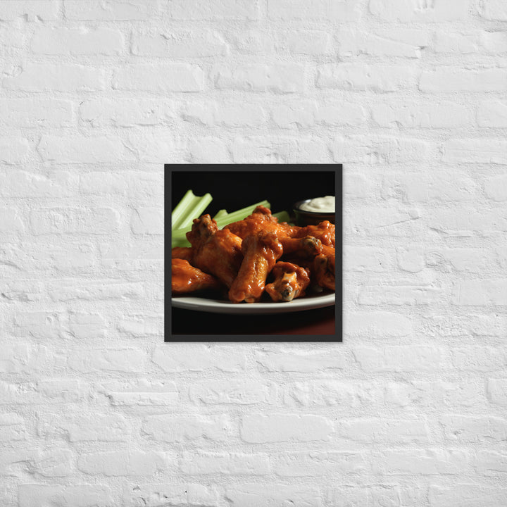 Buffalo Wings Framed poster 🤤 from Yumify.AI