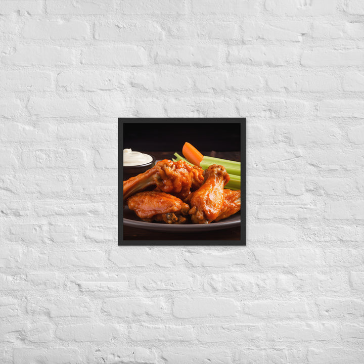 Buffalo Wings Framed poster 🤤 from Yumify.AI