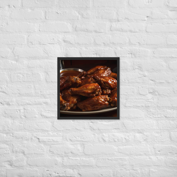 BBQ Wings Framed poster 🤤 from Yumify.AI