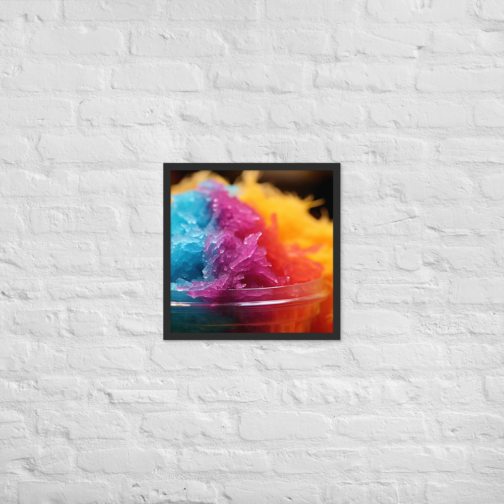 Shave Ice Framed poster 🤤 from Yumify.AI