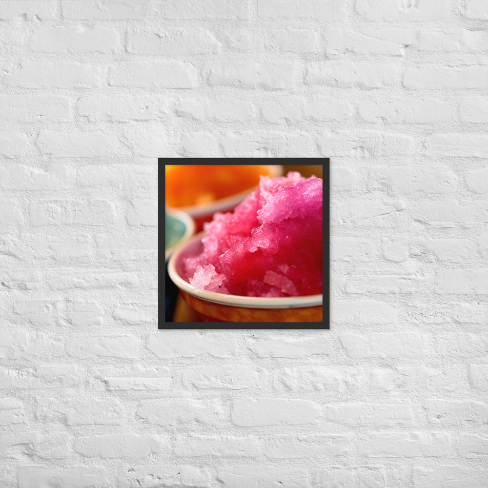 Shave Ice Framed poster 🤤 from Yumify.AI