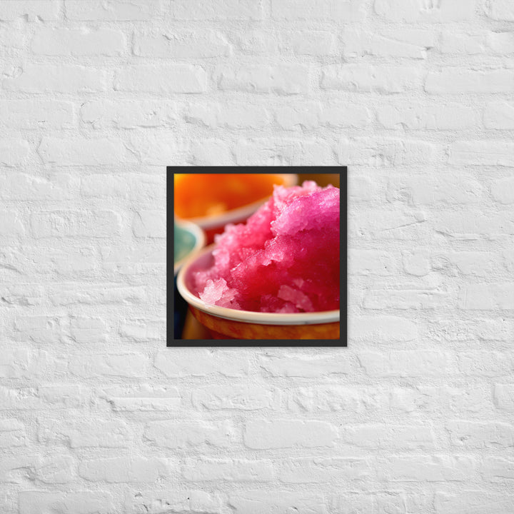 Shave Ice Framed poster 🤤 from Yumify.AI