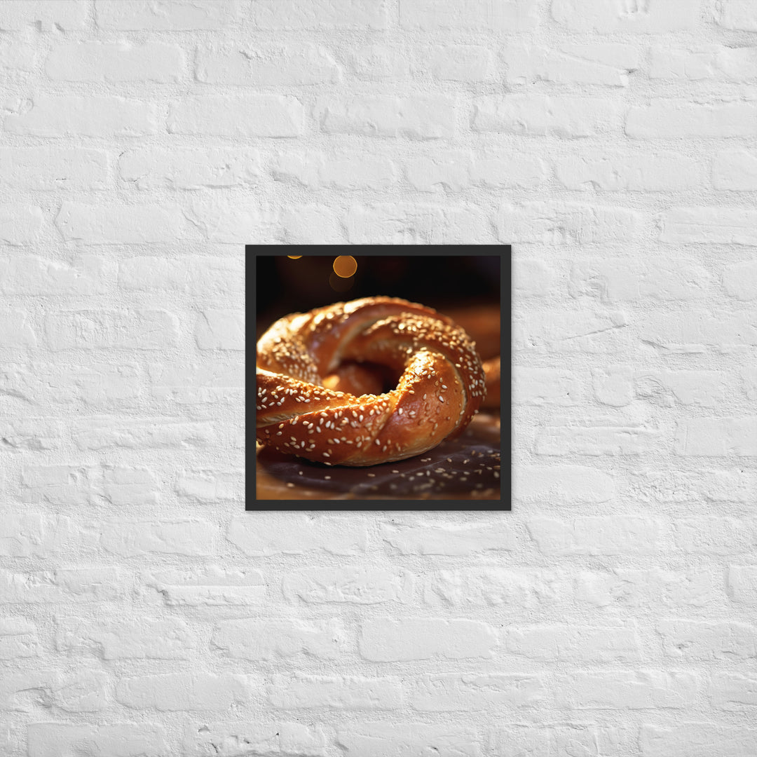 Simit Framed poster 🤤 from Yumify.AI