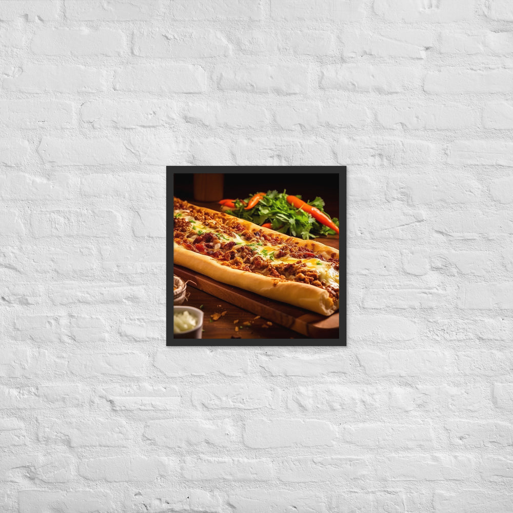 Pide Framed poster 🤤 from Yumify.AI