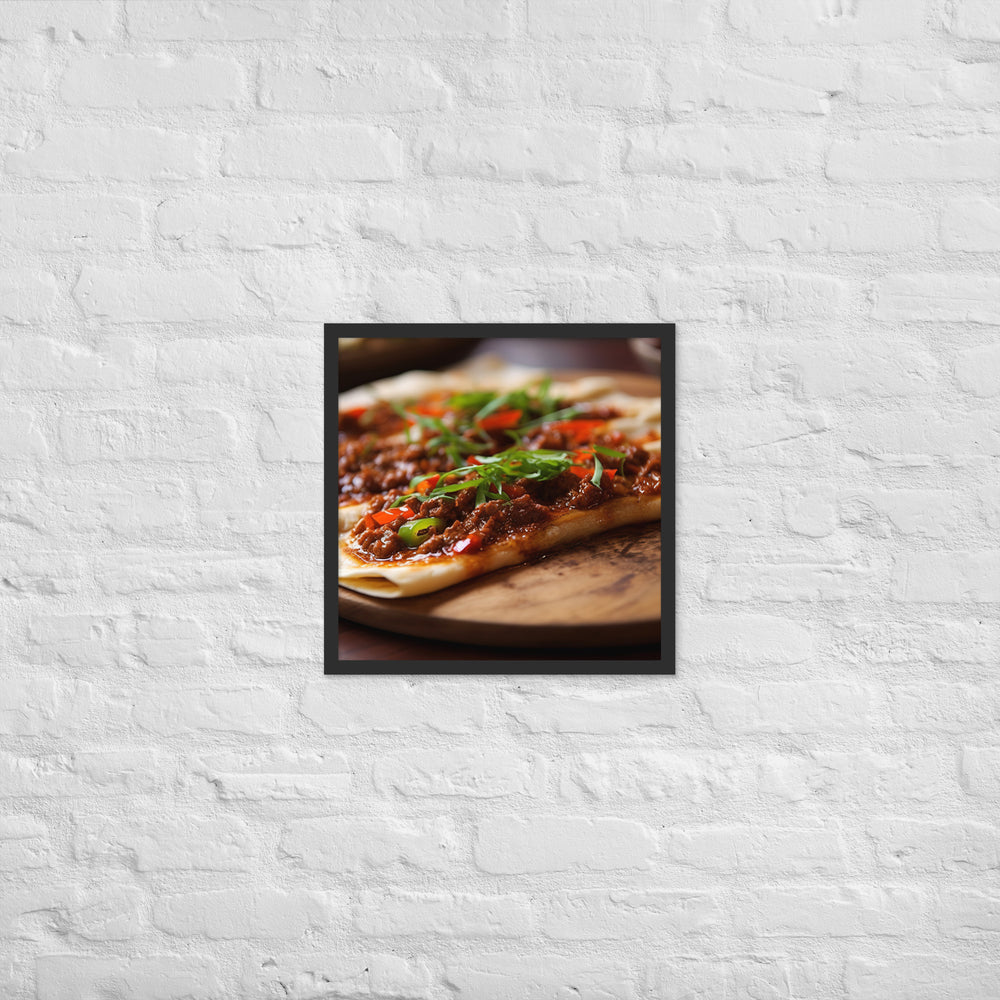 Lahmacun Framed poster 🤤 from Yumify.AI