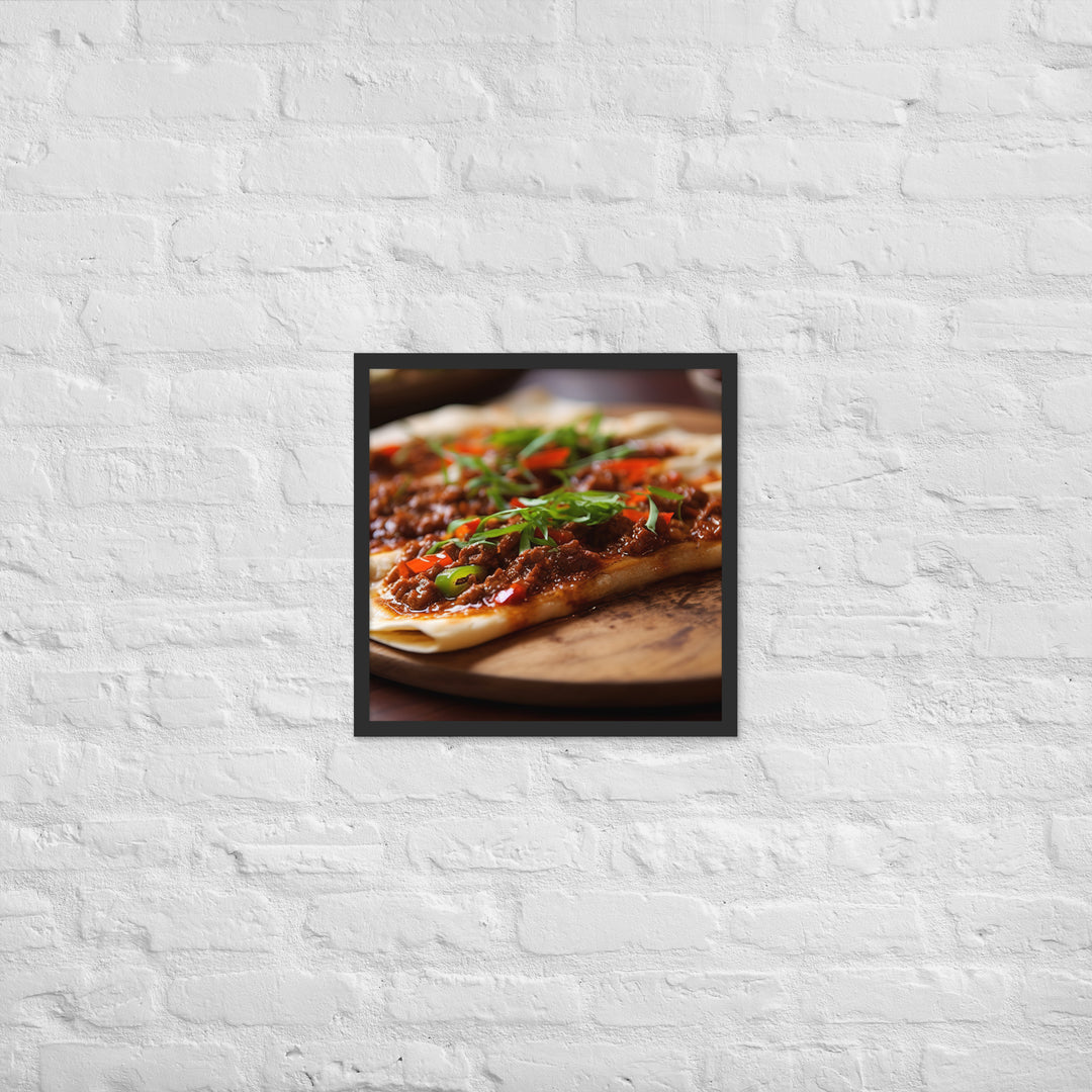 Lahmacun Framed poster 🤤 from Yumify.AI