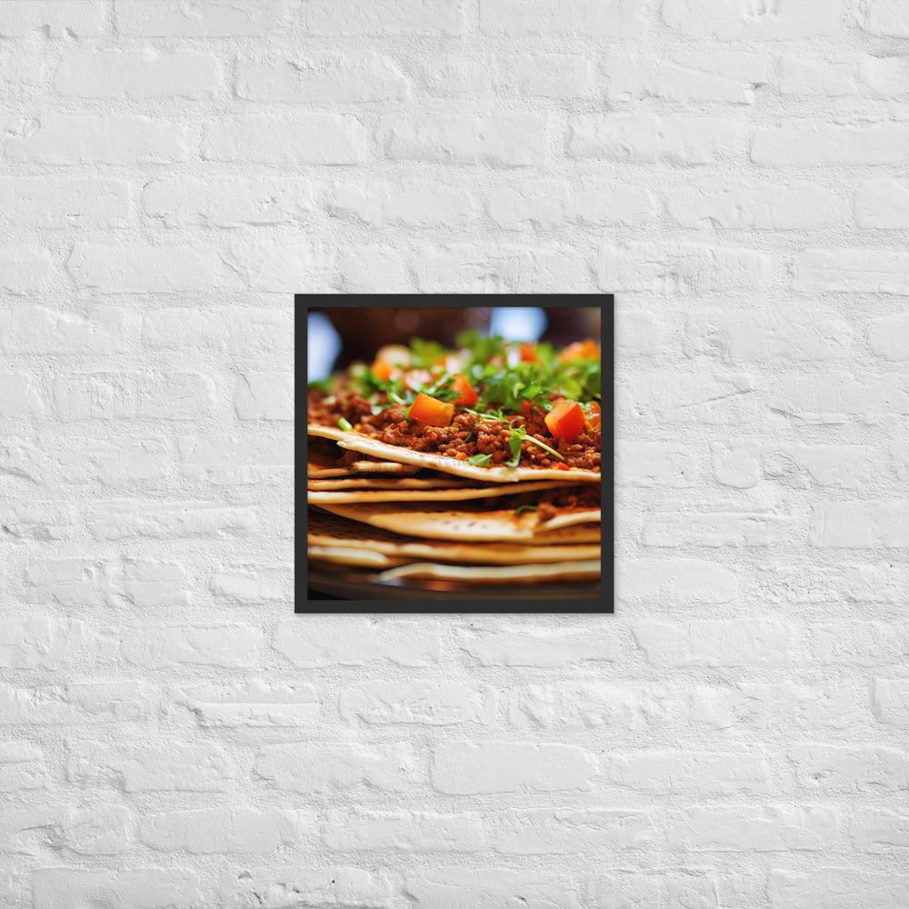 Lahmacun Framed poster 🤤 from Yumify.AI