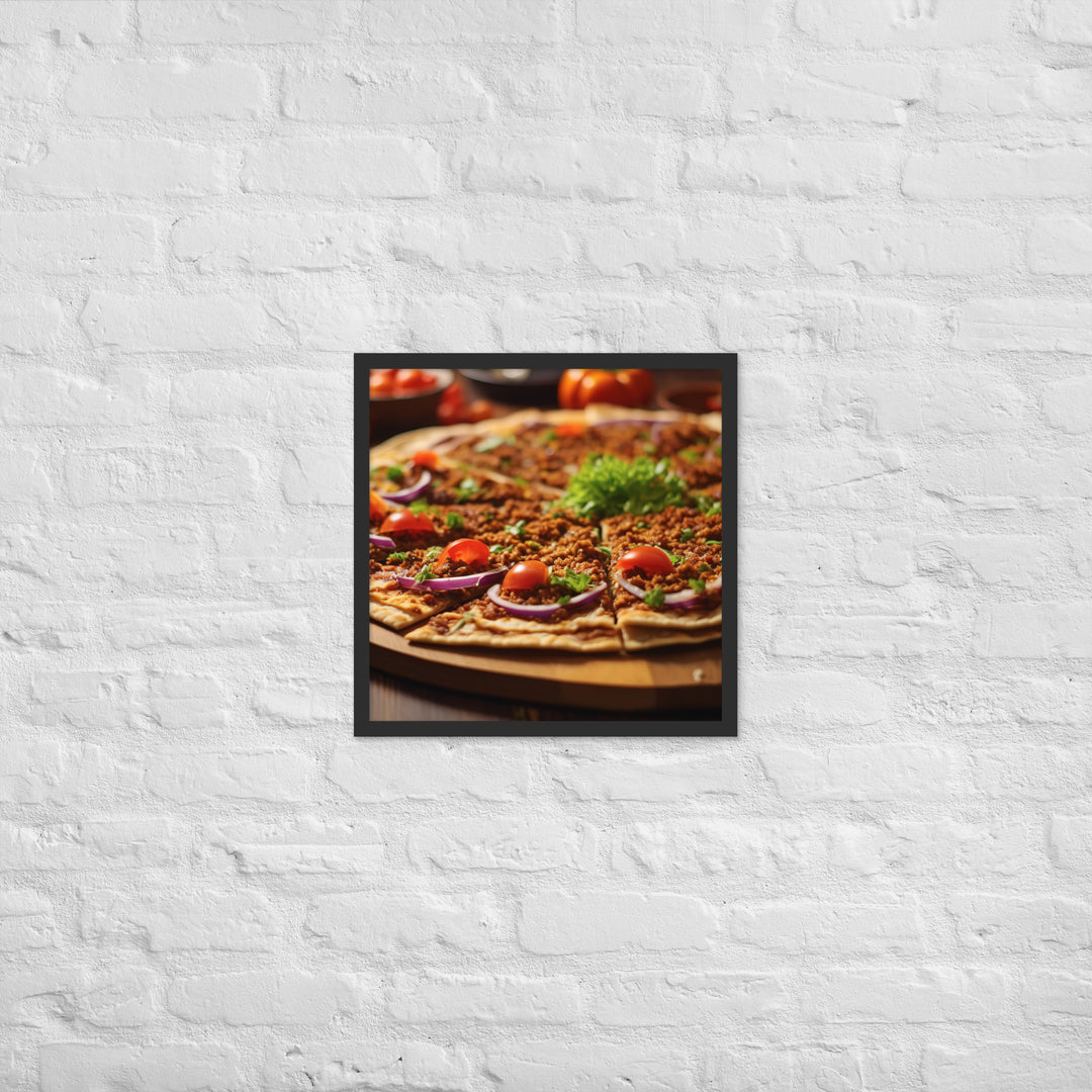 Lahmacun Framed poster 🤤 from Yumify.AI