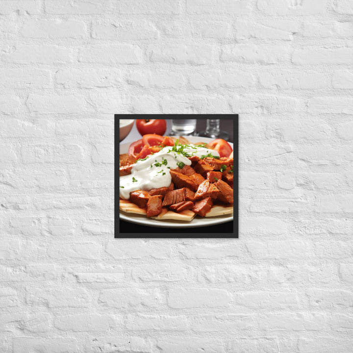 Iskender Kebab Framed poster 🤤 from Yumify.AI