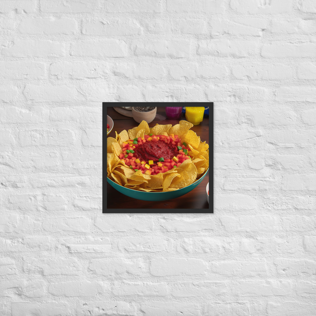 Party Perfect Chips and Salsa Framed poster 🤤 from Yumify.AI