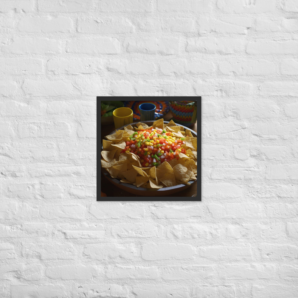 Party Perfect Chips and Salsa Framed poster 🤤 from Yumify.AI