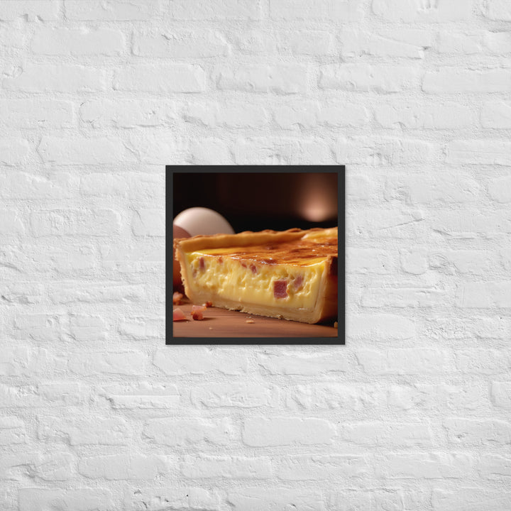 Quiche Lorraine Framed poster 🤤 from Yumify.AI