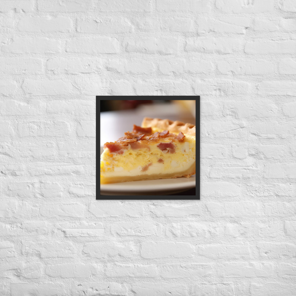 Quiche Lorraine Framed poster 🤤 from Yumify.AI