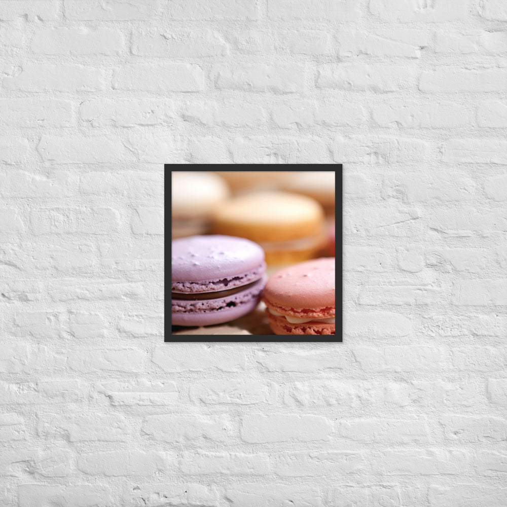 Macarons Framed poster 🤤 from Yumify.AI