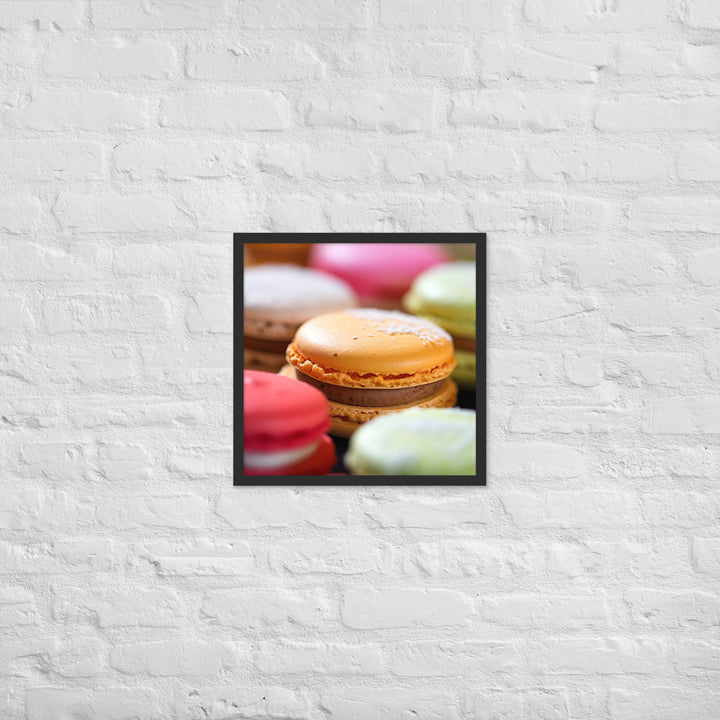 Macarons Framed poster 🤤 from Yumify.AI