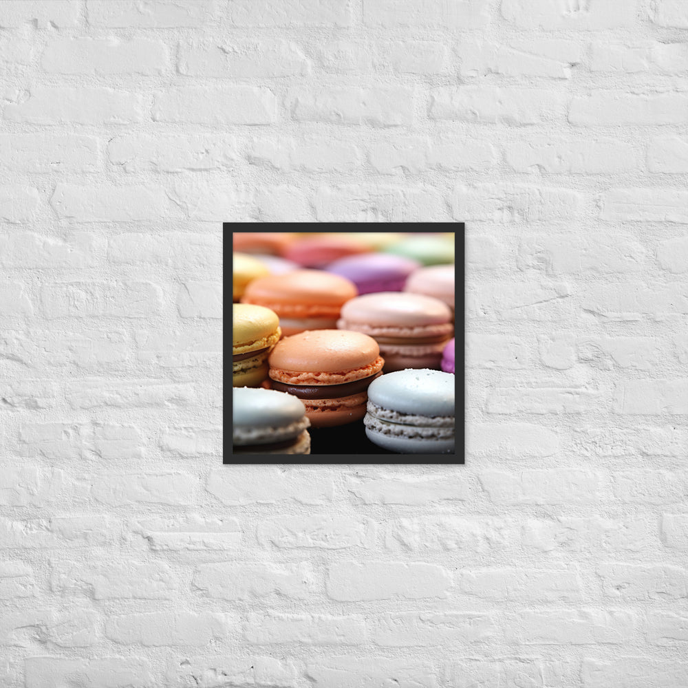 Macarons Framed poster 🤤 from Yumify.AI