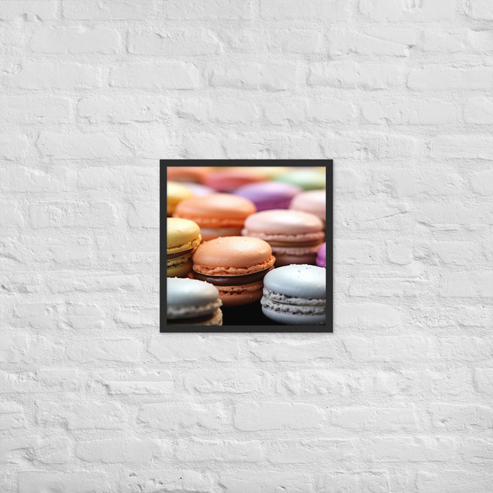 Macarons Framed poster 🤤 from Yumify.AI