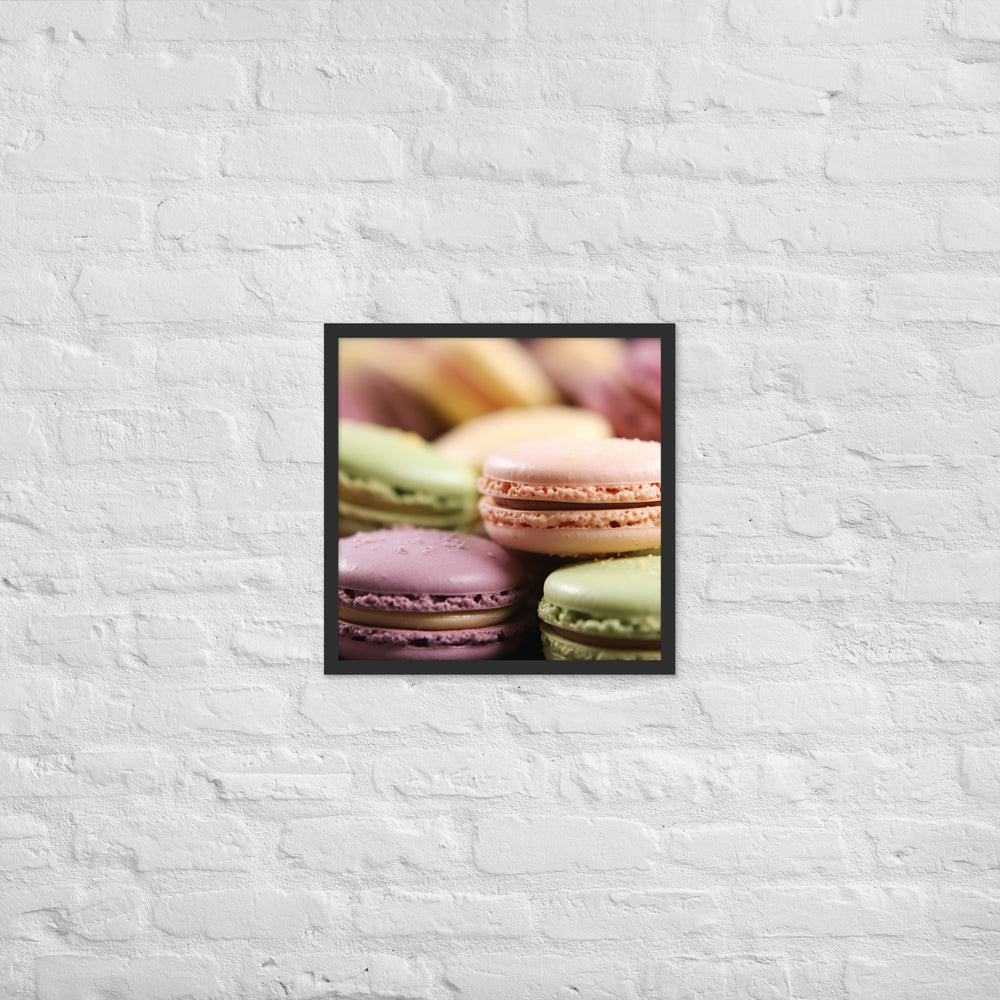 Macarons Framed poster 🤤 from Yumify.AI