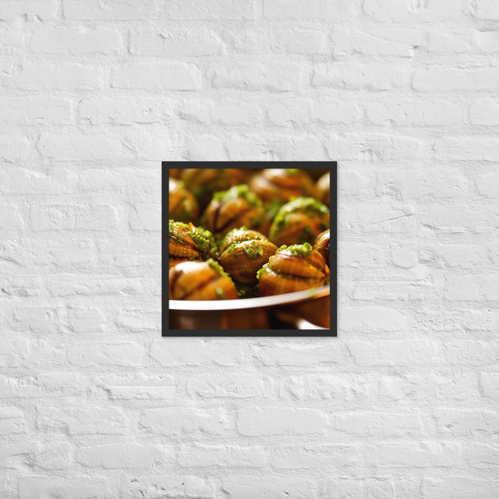 Escargots de Bourgogne Framed poster 🤤 from Yumify.AI