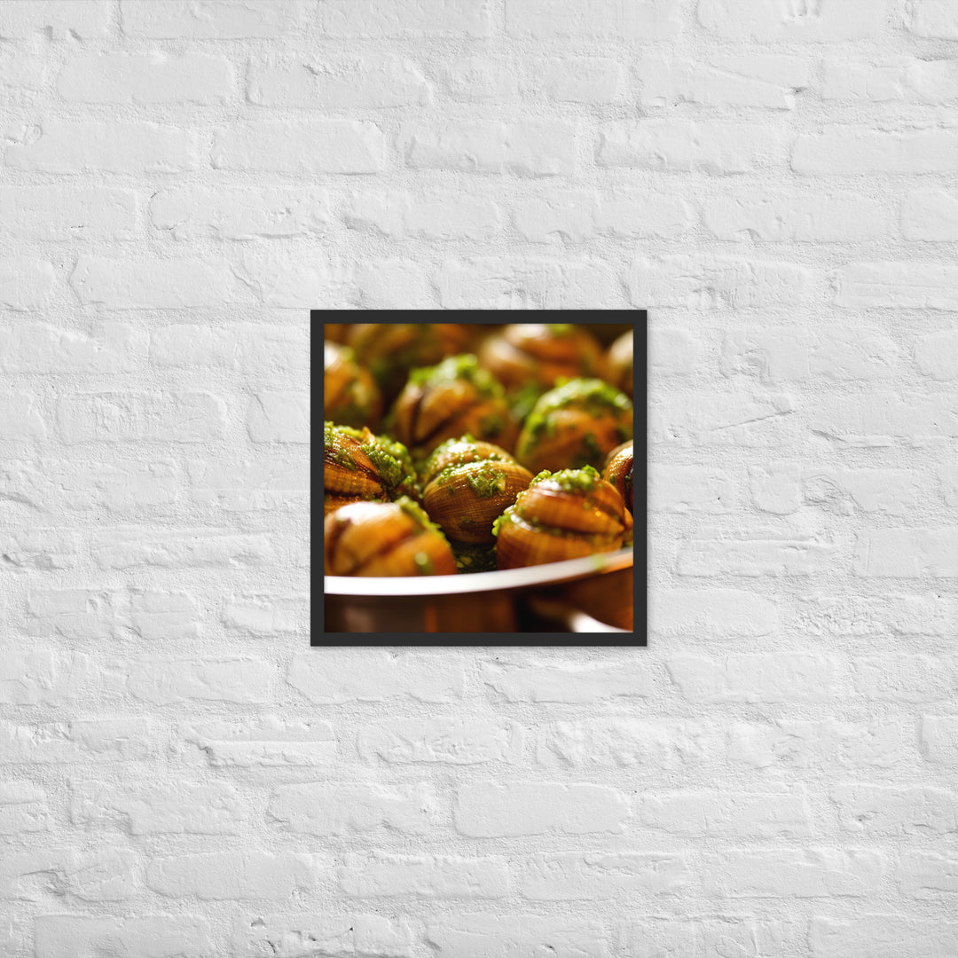 Escargots de Bourgogne Framed poster 🤤 from Yumify.AI