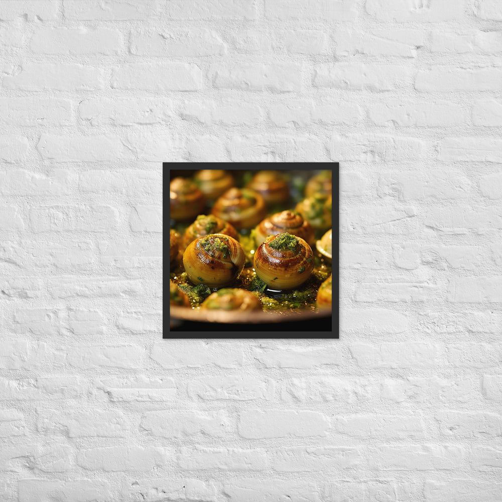 Escargots de Bourgogne Framed poster 🤤 from Yumify.AI