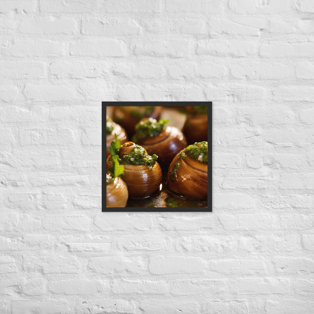 Escargots de Bourgogne Framed poster 🤤 from Yumify.AI